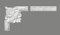 Preview: Wand 258-13 PU  25,5x25,5cm  Ecke/Viertelkreis passend zur Leiste Wand 258 PU
